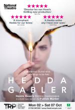 Hedda Gabler theatre poster design by Damien Frost