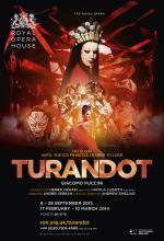 Turandot opera poster design by Damien Frost