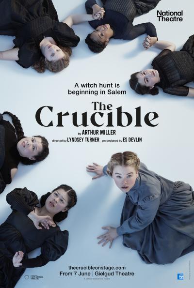 Theatre poster key art concept design for the play The Crucible starring Milly Alcock and Brian Glesson. Art direction and design by Damien Frost. Photography by Felicity McCabe