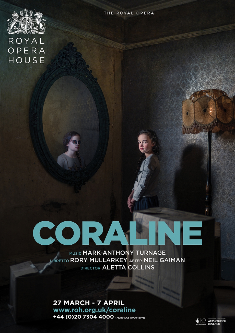 Coraline the opera poster design by Damien Frost