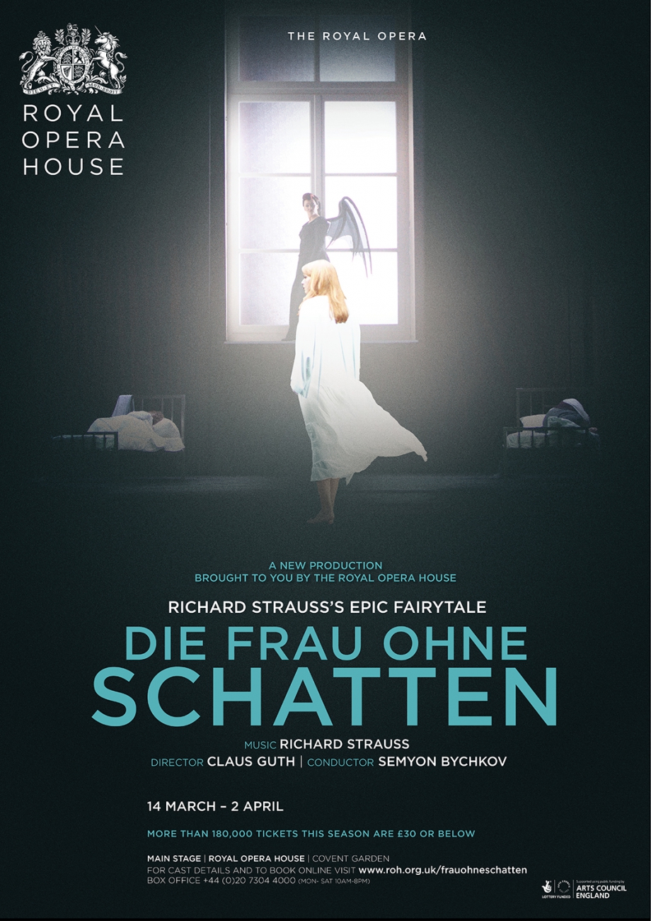 Die Frau ohne Schatten opera poster design by Damien Frost