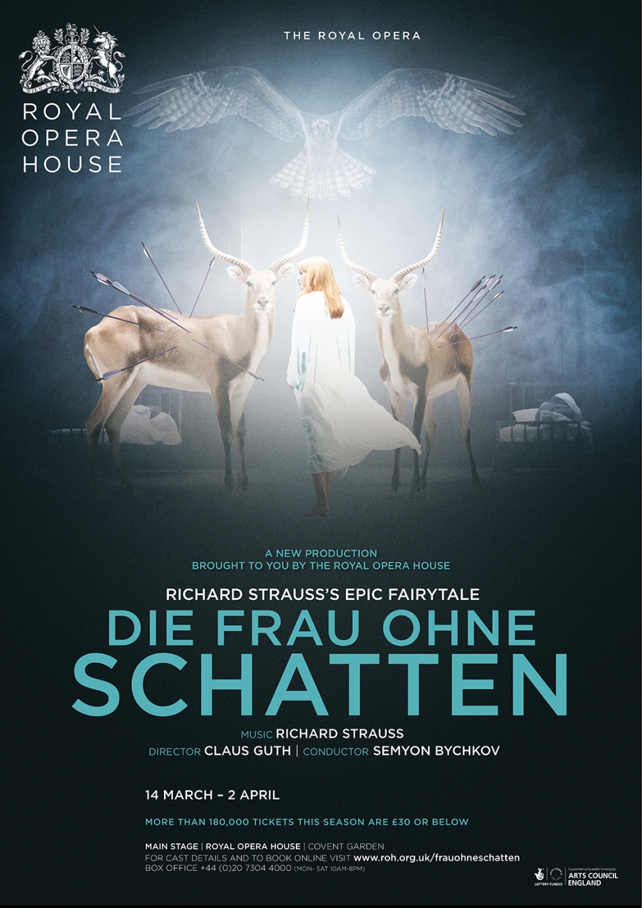 Die Frau ohne Schatten opera poster design by Damien Frost