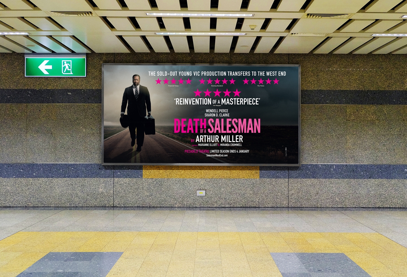 Death Of A Salesman London poster design by Damien Frost