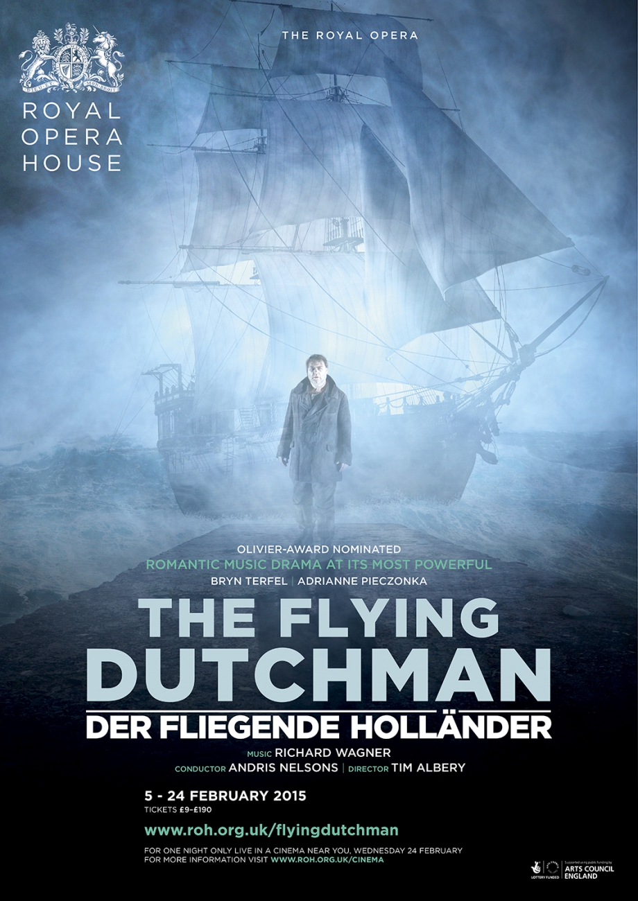 Der fliegende Holländer opera poster design by Damien Frost