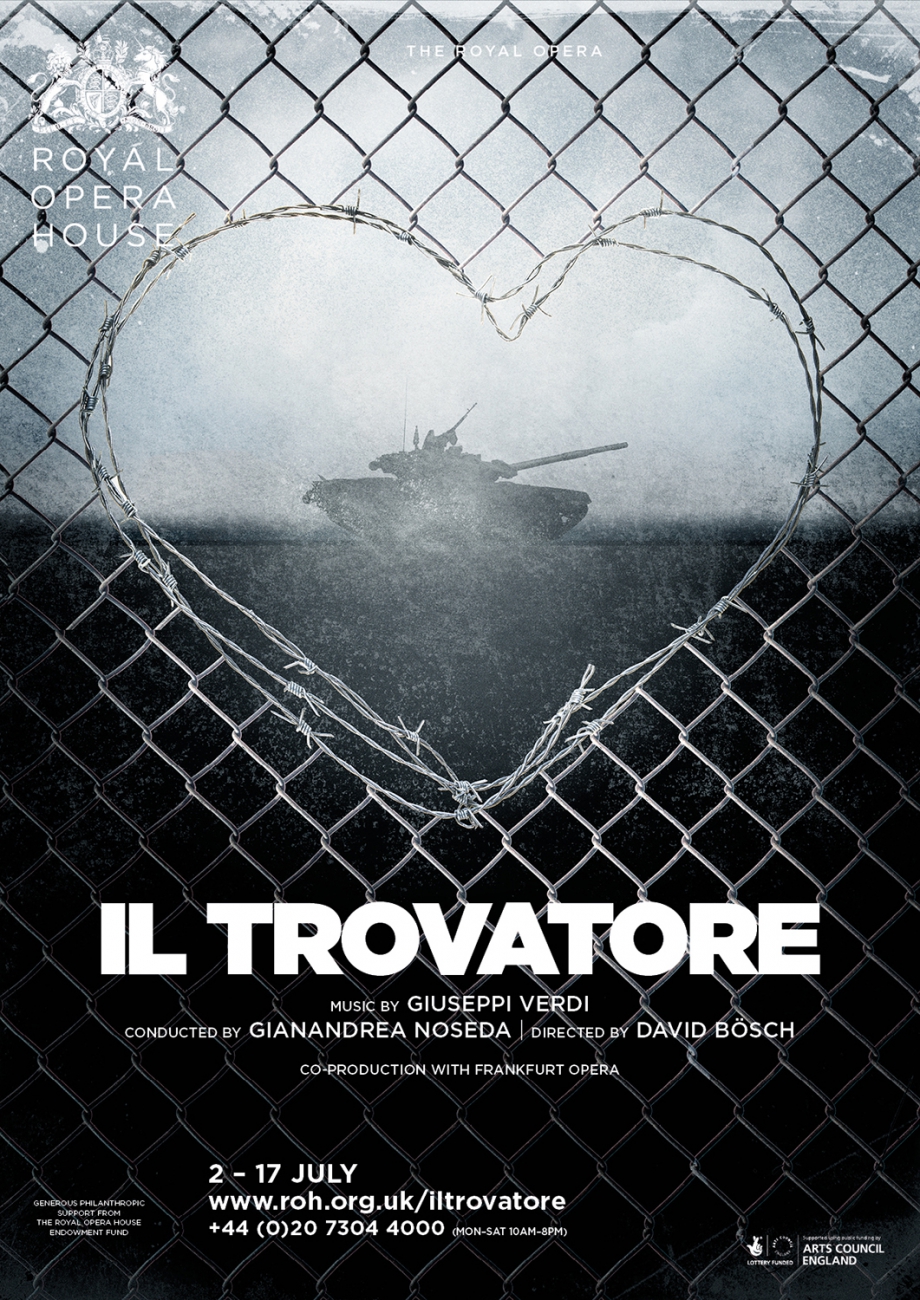 Il Trovatore opera poster design by Damien Frost