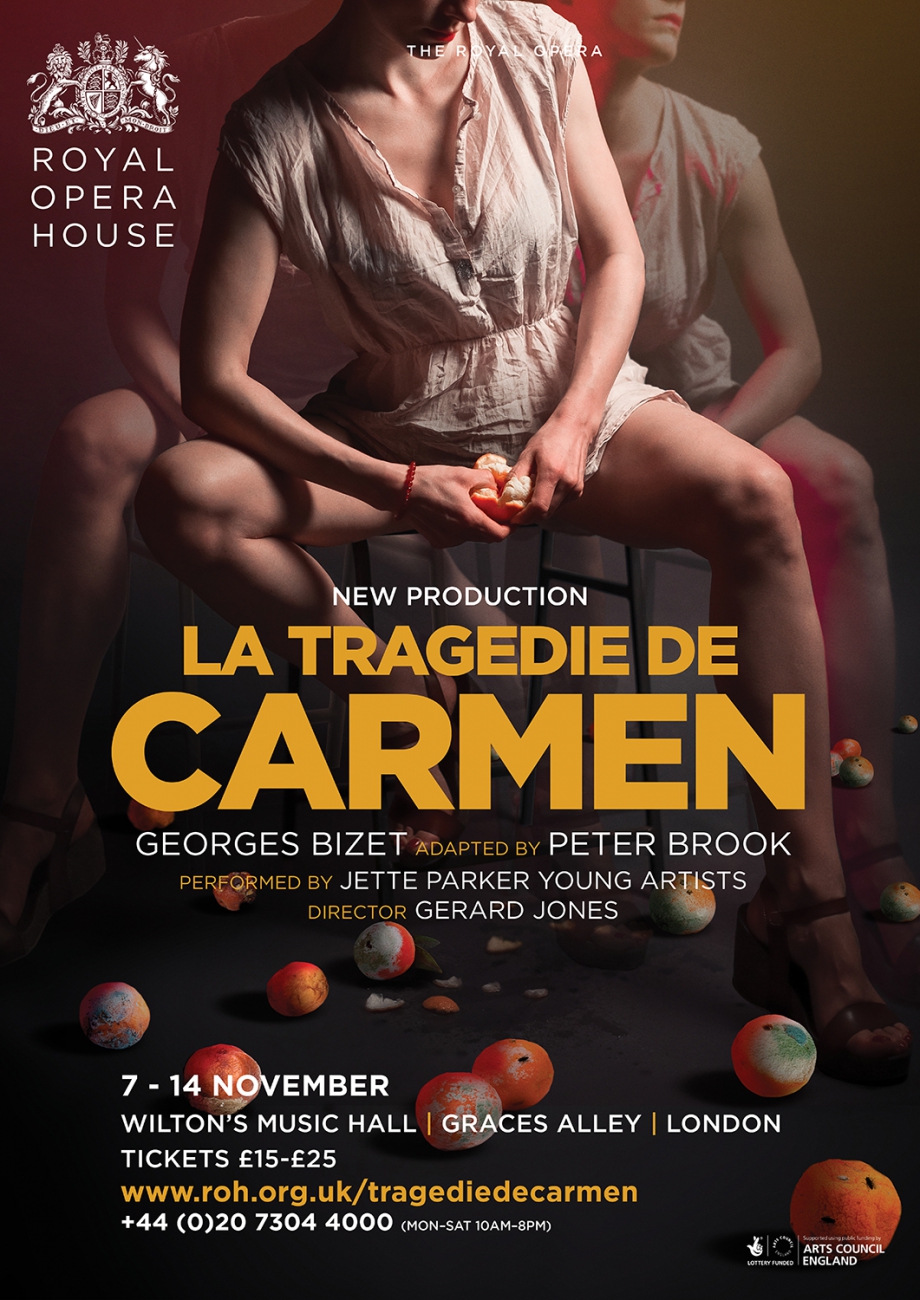 La Tragédie de Carmen opera poster design by Damien Frost