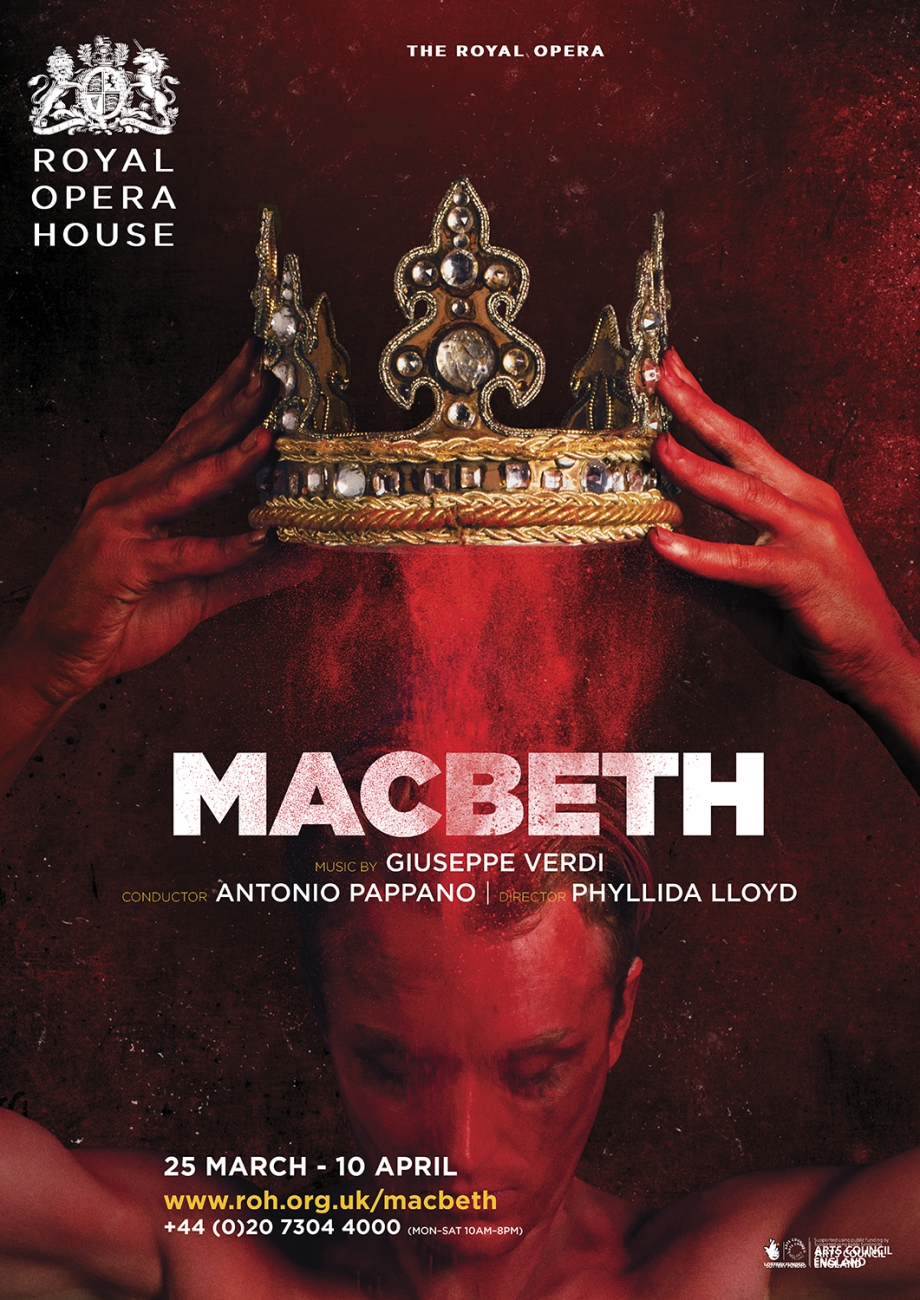 Macbeth opera poster design by Damien Frost