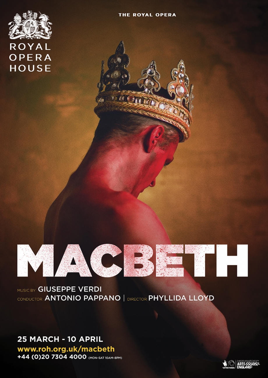 Macbeth opera poster design by Damien Frost