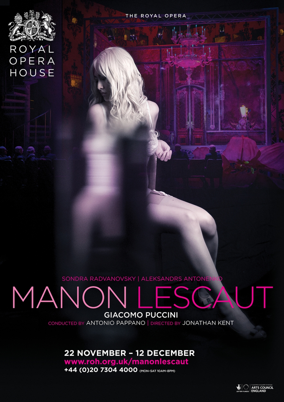 Manon Lescaut opera poster by Damien Frost