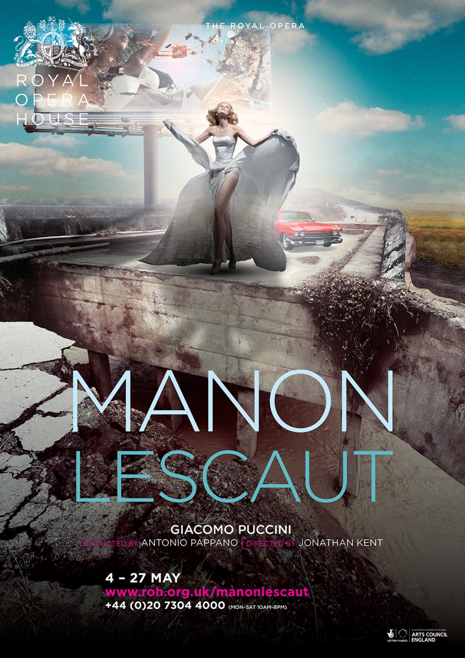 Manon Lescaut opera poster by damien frost