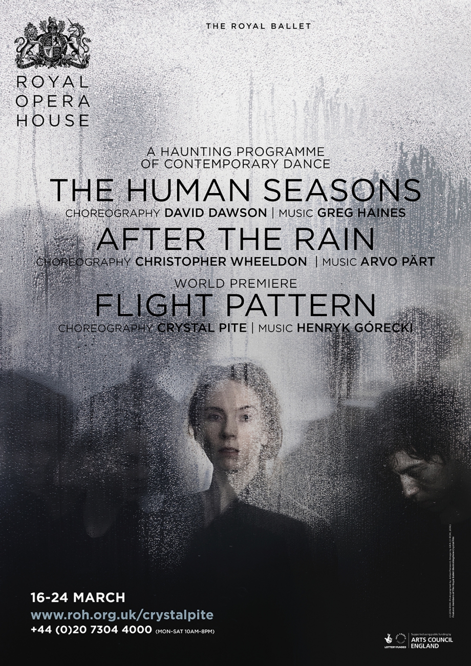 The Human Seasons | Flight Pattern ballet poster design by Damien Frost