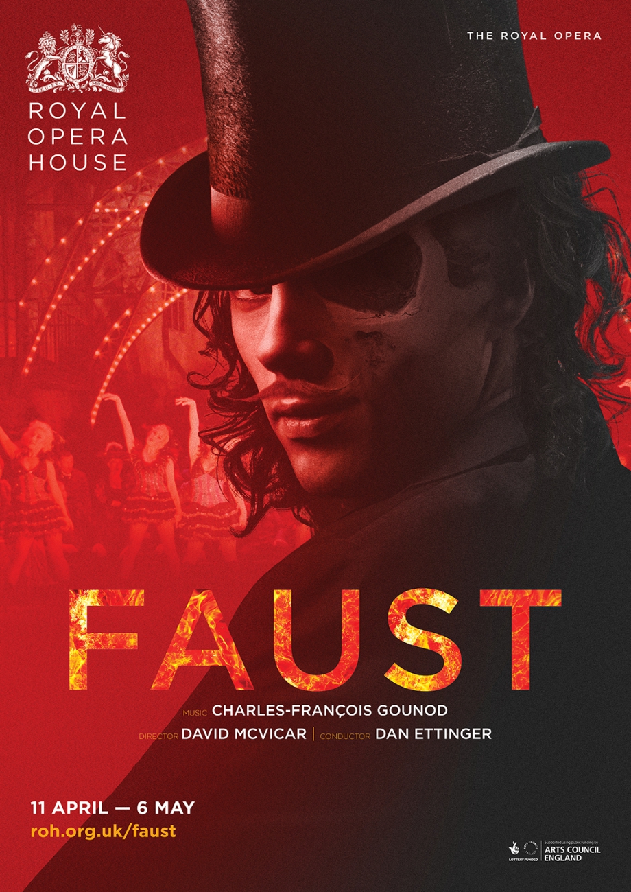 Faust opera poster design by Damien Frost
