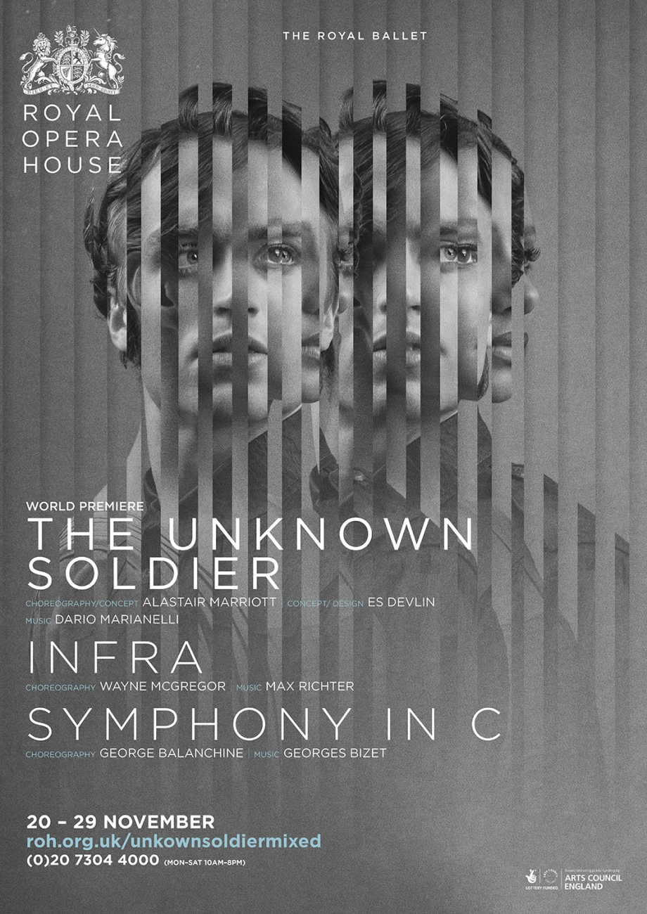 The Unknown Solider ballet poster and photography by Damien Frost