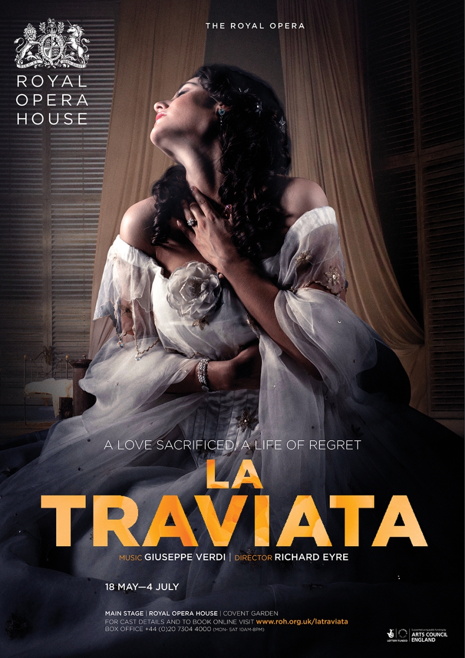 La Traviata opera poster design by Damien Frost