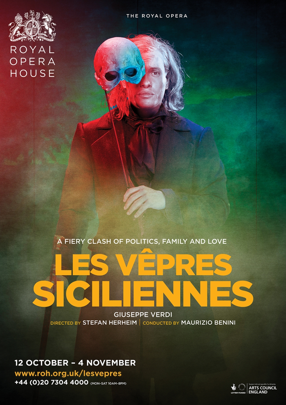 Les Vêpres Siciliennes opera poster design by Damien Frost