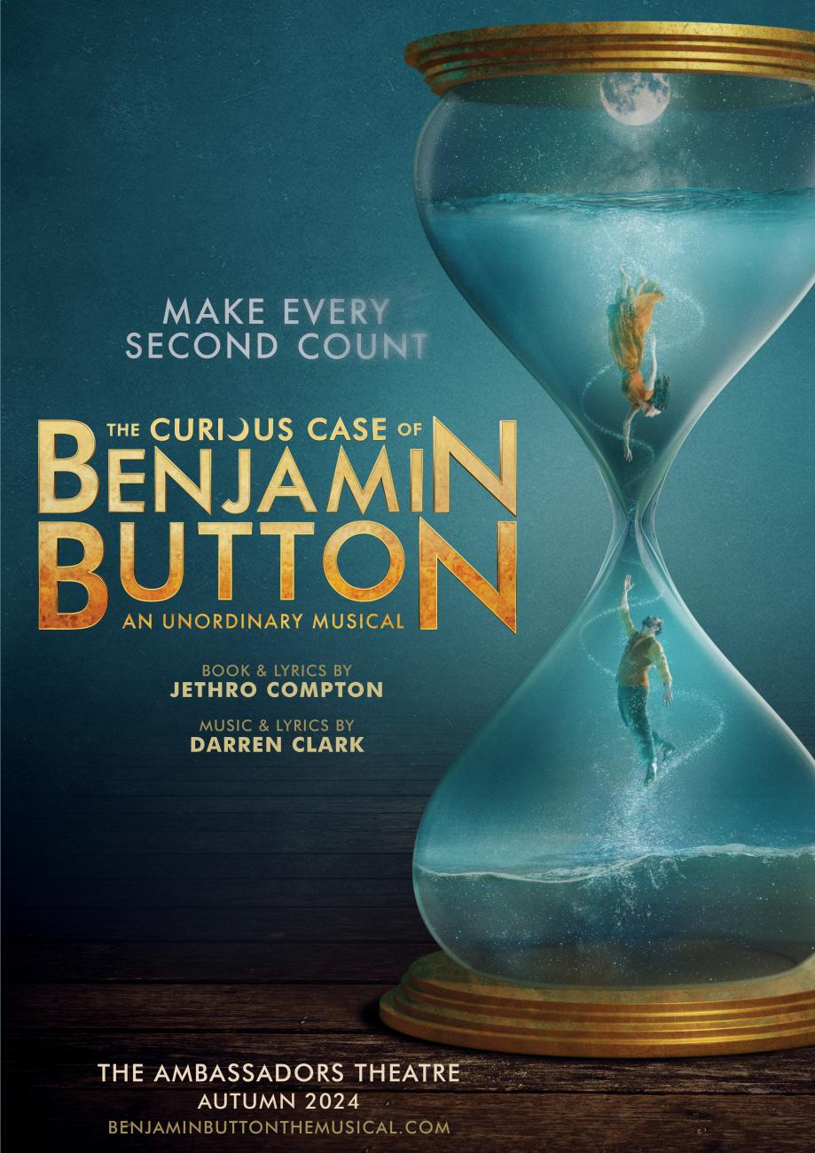 Key art  for the London Musical The Curious Case of Benjamin Button. Theatre poster designed by Damien Frost.
