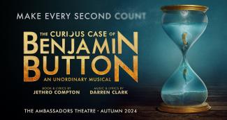 Key art  for the London Musical The Curious Case of Benjamin Button. Theatre poster designed by Damien Frost.