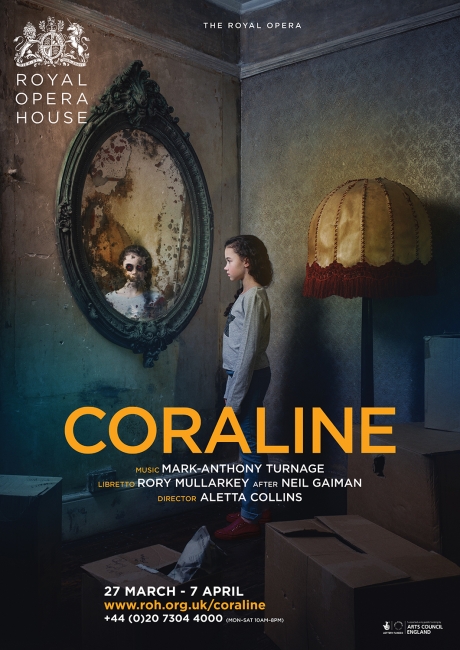 Coraline the opera poster design by Damien Frost