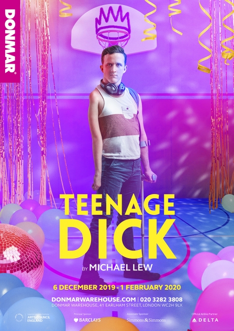 Teenage Dick theatre poster design by Damien Frost