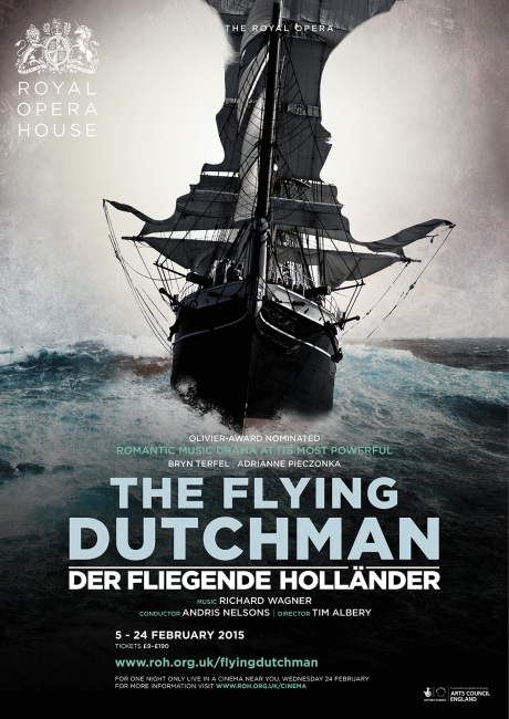 Der fliegende Holländer opera poster design by Damien Frost