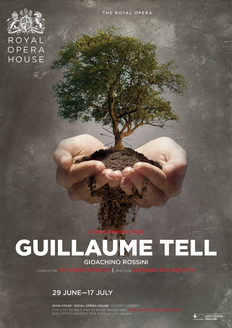 Guillaume Tell opera poster design by Damien Frost