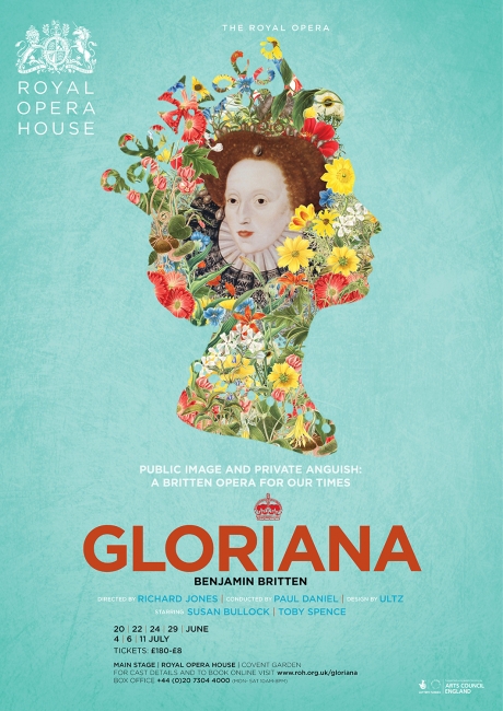 Gloriana poster design by Damien Frost
