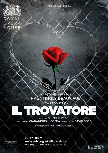 Il Trovatore opera poster design by Damien Frost