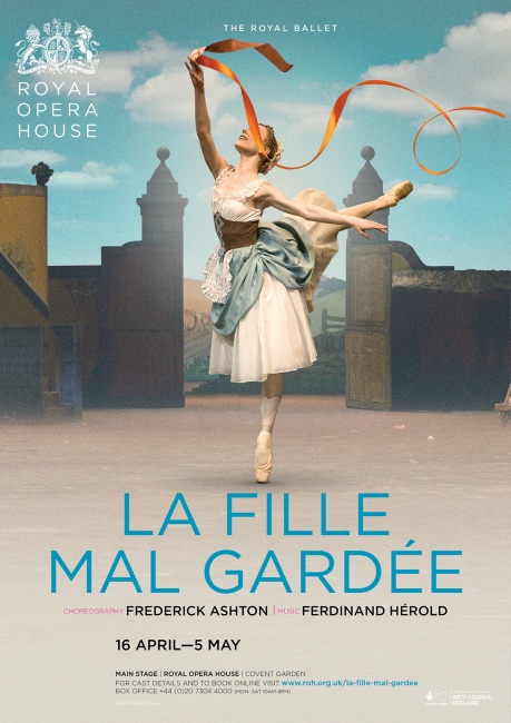 La Fille Mal Gardée ballet poster design by Damien Frost