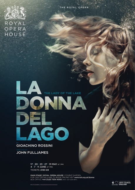 La Donna Del Lago opera poster by Damien Frost