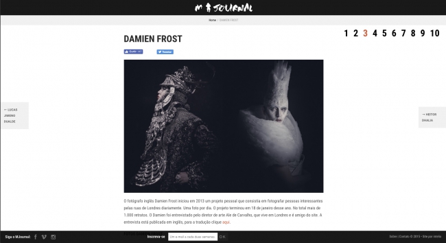 M-Journal Damien Frost interview