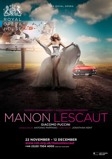 Manon Lescaut opera poster by damien frost
