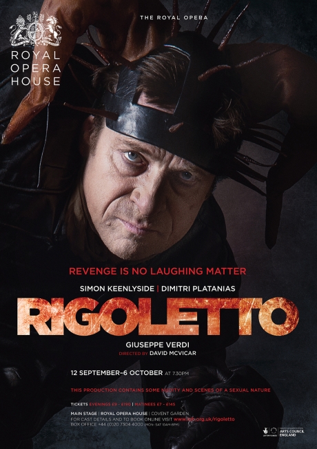 Rigoletto opera poster design by Damien Frost