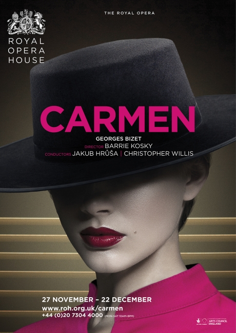 Carmen opera poster design by Damien Frost