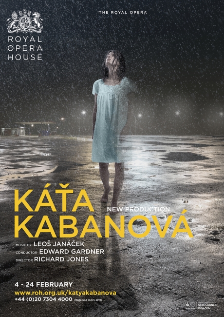 Katya Kabanova opera poster design by Damien Frost