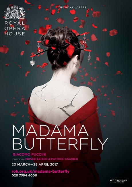 Madama Butterfly opera poster design by Damien Frost