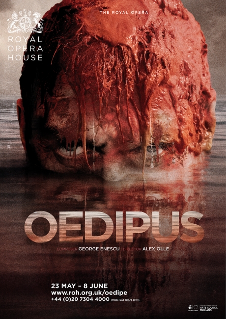 Oedipe opera poster design by Damien Frost