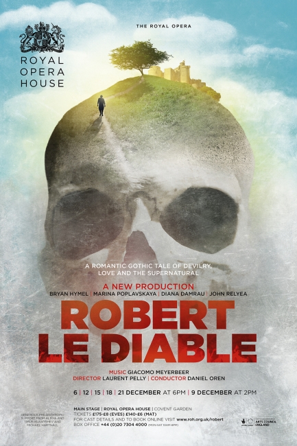 Robert Le Diable opera poster design by Damien Frost