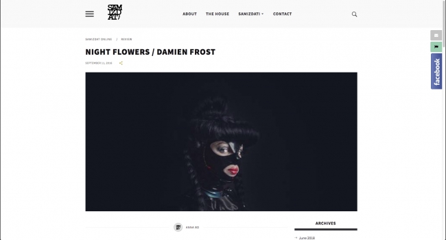 Samizdat Damien Frost exhibition review