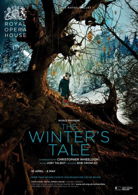The Winter's Tale ballet poster design by Damien Frost