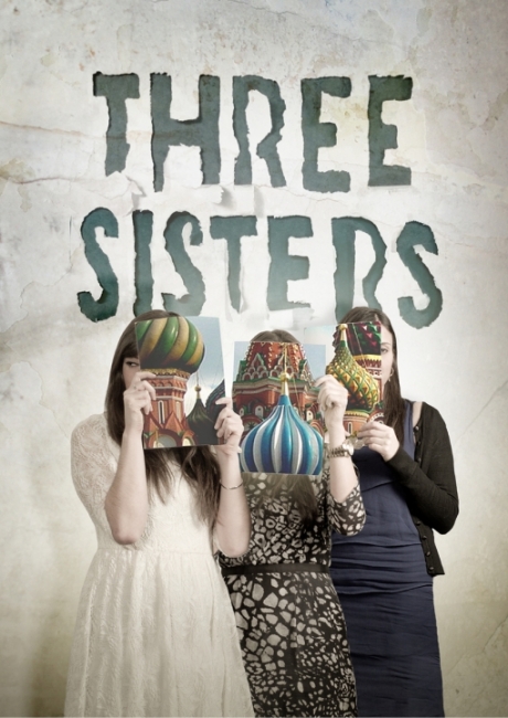 Three Sisters theatre poster design by Damien Frost