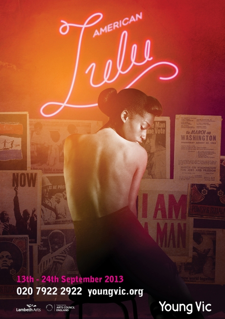 AMERICAN LULU - Young Vic theatre poster design by Damien Frost
