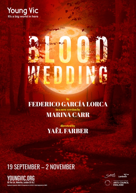 Blood Wedding theatre poster by Damien Frost