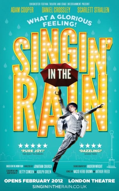 Singing in the Rain theatre draft concept design by Damien Frost