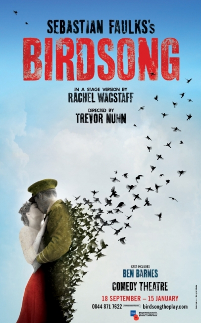 Birdsong theatre poster design by Damien Frost