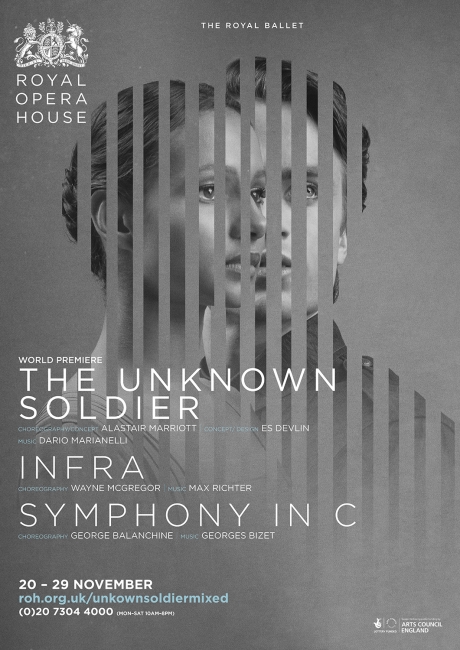 The Unknown Solider ballet poster and photography by Damien Frost