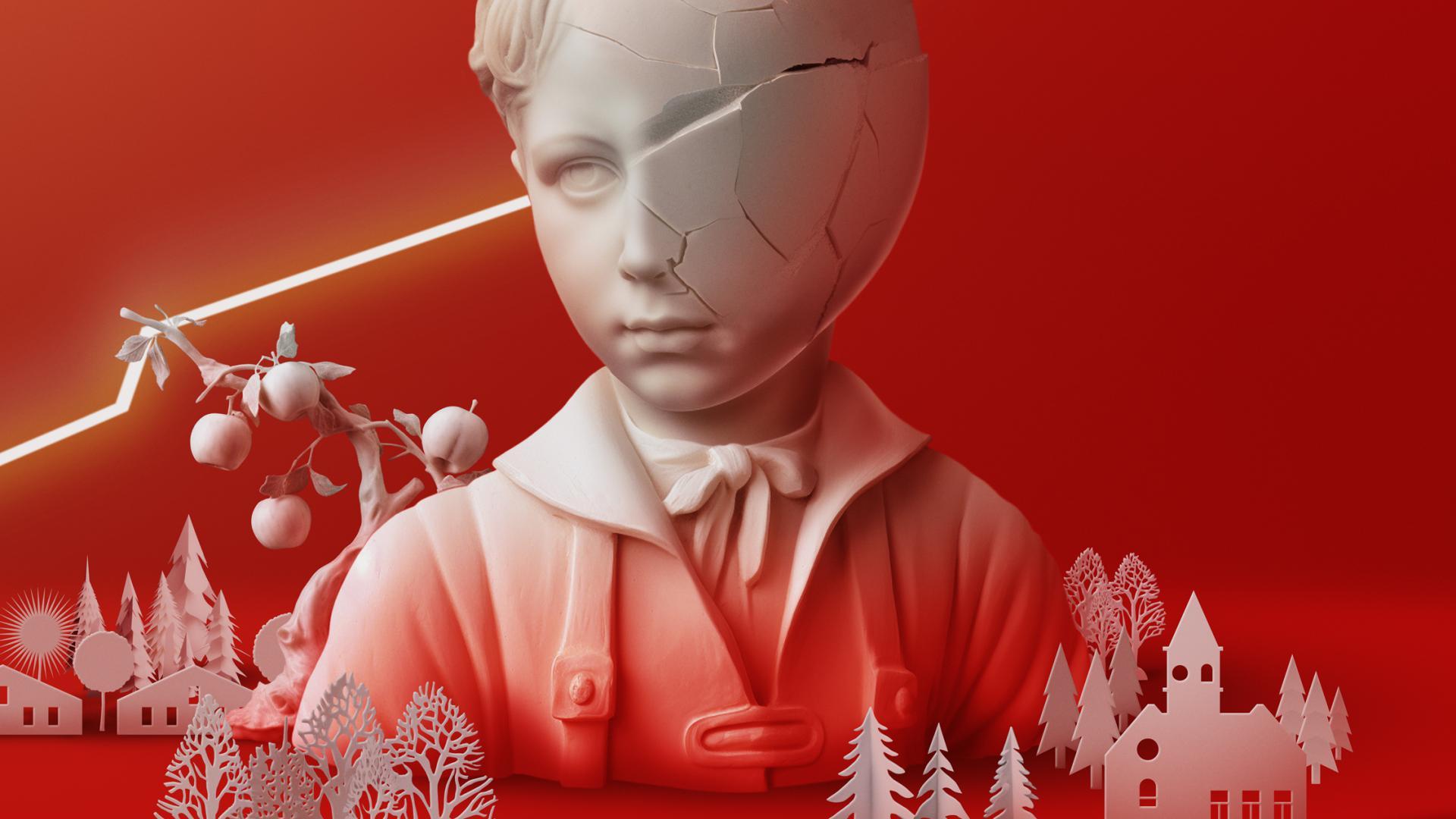 Guilliame Tell key art image for Nouvele Opera Fribourg 2023-24 Season. Art Direction and photography by Damien Frost.
