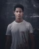 Alfred Enoch, behind the scenes on the Red photoshoot, 2018 